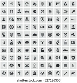 security 100 icons universal set for web and mobile
