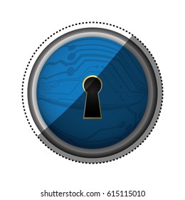 security abstract lock digital