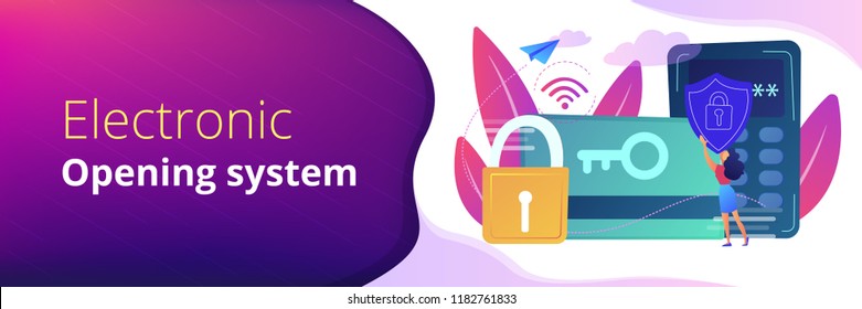 Security access card header banner.