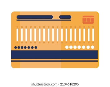 icono de tarjeta de acceso de seguridad aislado