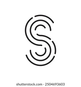 Security access concept. Fingerprint line vector icon