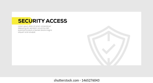 SECURITY ACCESS AND ILLUSTRATION ICON CONCEPT