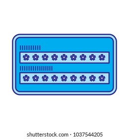 security access password login protection vector illustration blue image