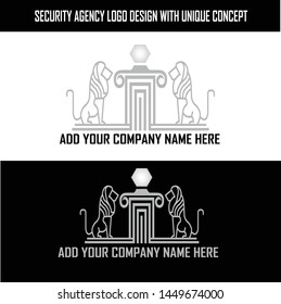 SECURITY AGENCY LOGO DESIGN WITH UNIQUE CONCEPT 