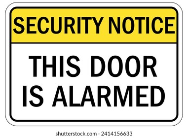 Señal de alarma de seguridad y etiquetas