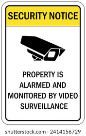 Señal de alarma de seguridad y etiquetas