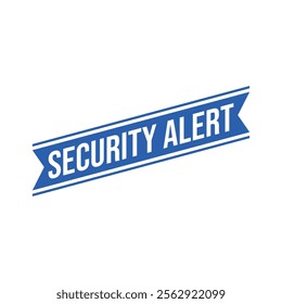 Security Alert Rubber Stamp Vector Template