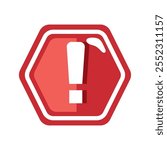 security alert sign isolated icon