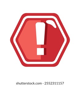 security alert sign isolated icon