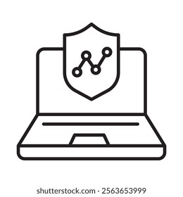 Security Analytics Icon – Monitoring and Analyzing Data for Threat Prevention