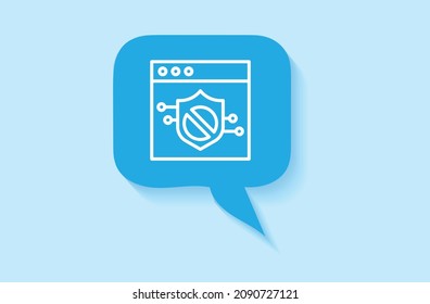 Security and Anti Spam icon vector design