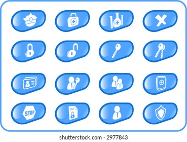 Security and antivirus icons