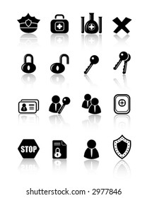 Security and antivirus icons