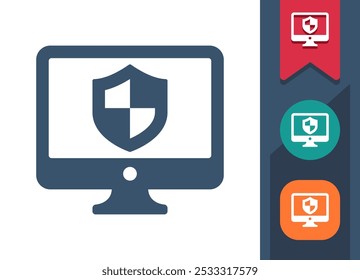 Security - Antivirus, Online Security Icon. Professional, pixel perfect icon. EPS 10 format.