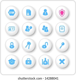 Security and antivirus vector icons