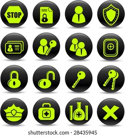 Security and antivirus vector icons