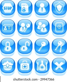 Security and antivirus vector icons