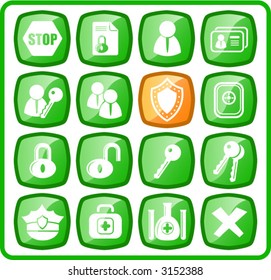 Security and antivirus vector icons