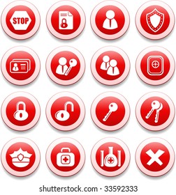 Security and antivirus vector icons