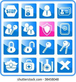 Security and antivirus vector icons