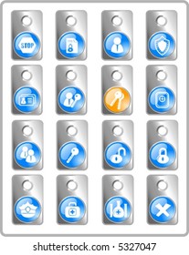 Security and antivirus vector icons