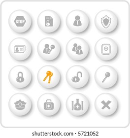 Security and antivirus vector icons