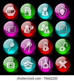 Security and antivirus vector icons - EPS10