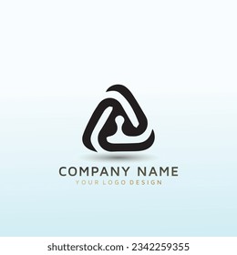 security application letter A logo design