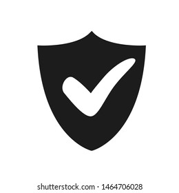 Security approval check icon. Digital protection and security data concept – vector for stock