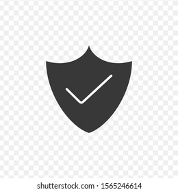 Security approved chalk icon. Defense, protection. Insurance. Antivirus program. Successfully tested. Shield with checkmark. Isolated vector chalkboard illustration