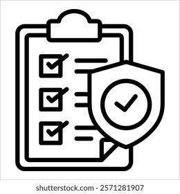 Security Assessment Icon Element For Design