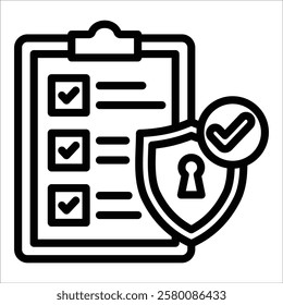 Security Assessment Icon Element For Design