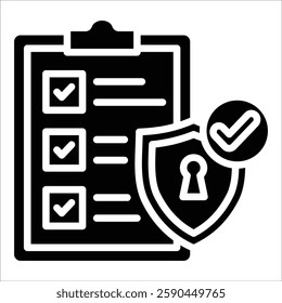 Security Assessment Icon Element For Design