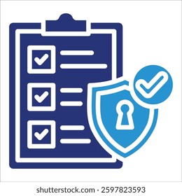 Security Assessment Icon Element For Design