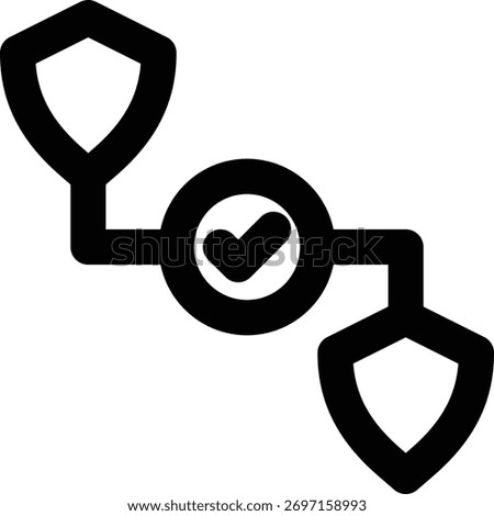 Security Association, Security, Relationship Outline Icon