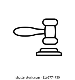 Security, auction icon. Element of judge gavel icon for mobile concept and web apps.