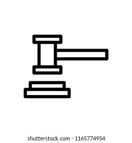 Security, auction icon. Element of judge gavel icon for mobile concept and web apps.