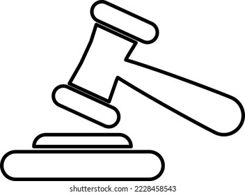 Seguridad, icono de subasta. Elemento de juez icono de gavel para concepto móvil y aplicaciones web..eps
