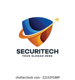 Diseño de iconos de logotipo de seguridad de aviación