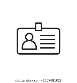 Security badge icon Flat art in black and white isolated