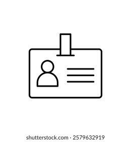 Security badge icon logo sign set vector outline