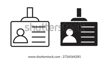 Security badge icon. Monochrome simple icons for templates, web design