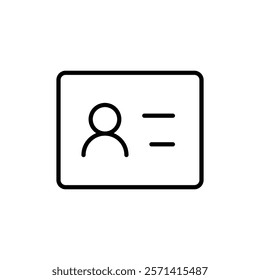 Security badge icon Thin line vector