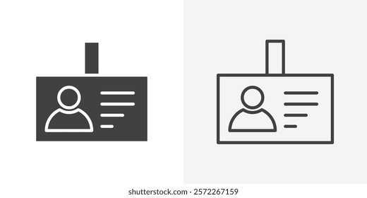 Security badge icons. flat and line style set