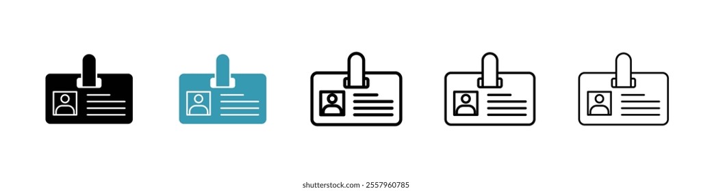 Security badge icons pack in black and blue.