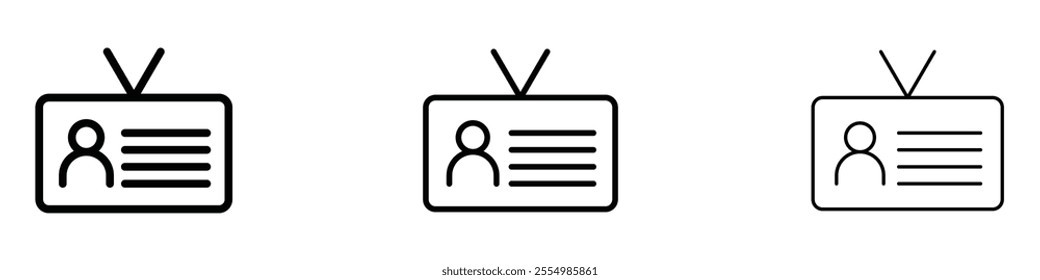 Security badge icons in tree different stroke sizes