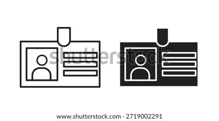 Security badge icons, vector symbols. filled flat sign