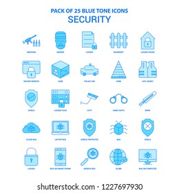 Security Blue Tone Icon Pack - 25 Icon Sets