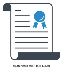 Security Bond concept, Life insurance  policy form document design icon