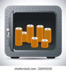 security box graphic design , vector illustration